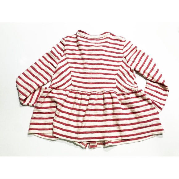 Free People Striped Peplum Jacket - Picture 3 of 10